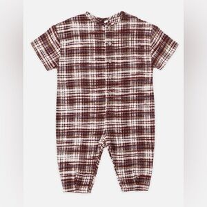 Rylee + Cru Hayes Jumpsuit | Burgundy Plaid | 6-12